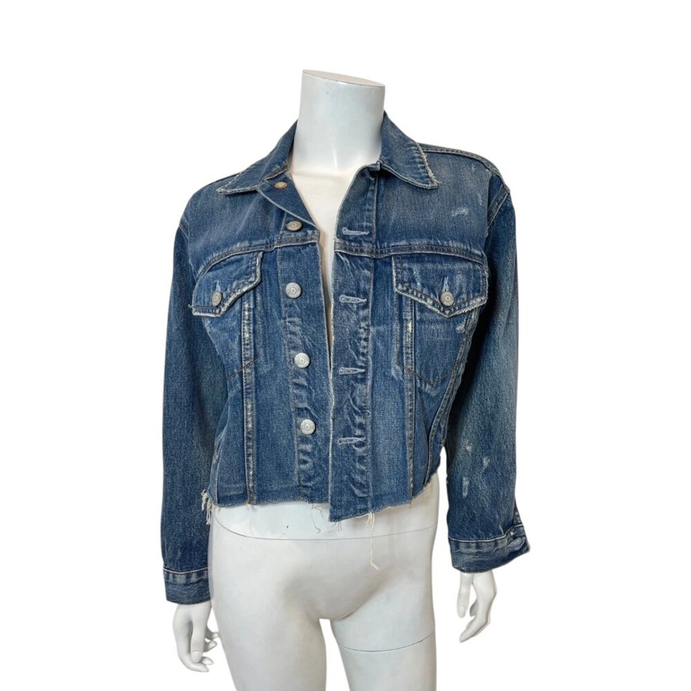 Boyish The Harvey Oversized Denim Jacket in Blue Size XS